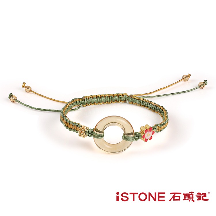 石頭記-黃水晶手鍊-小圓滿經典平安扣◉20D012